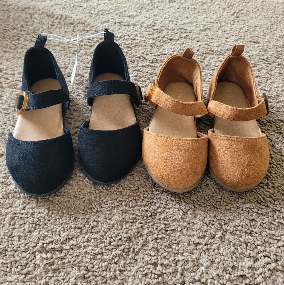 Old Navy Black and Tan Mary Jane Shoes